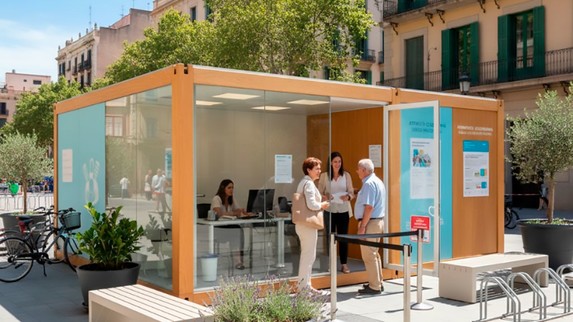 Casetas prefabricadas para servicios municipales: Barcelona